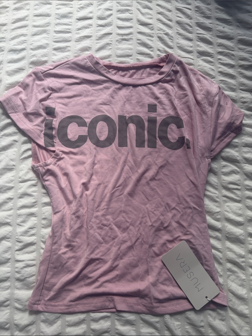 Musera Pink 'iconic.' Graphic Short Sleeve Tee